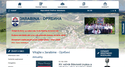 Desktop Screenshot of obecjarabina.sk