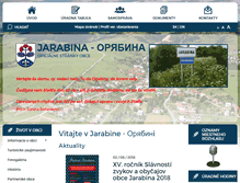 Tablet Screenshot of obecjarabina.sk